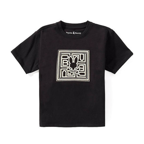 CAMISETA NEGRA GIO PSYCHO BUNNY KIDS