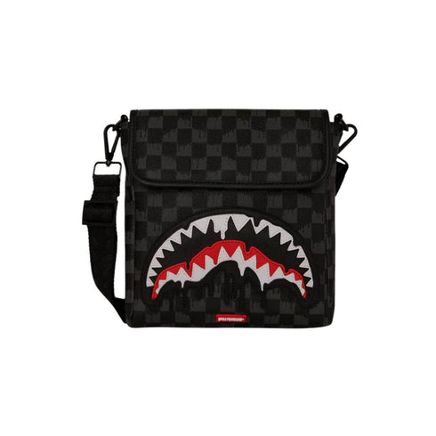 BOLSO DE MANO NEGRO DRIPPING SHARK SPRAYGROUND