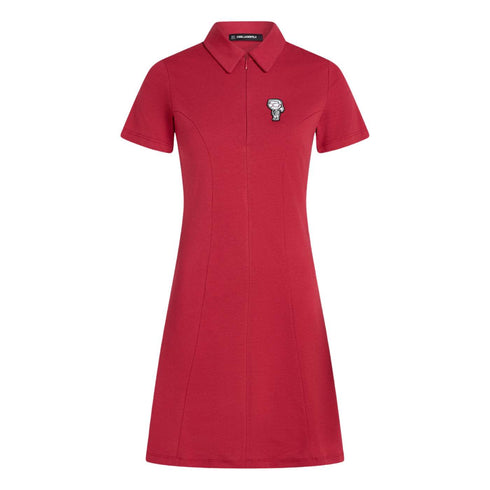 VESTIDO ROJO IKON SKETCH KARL LAGERFELD