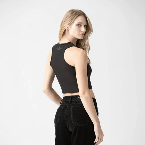 CROP TOP NEGRO ELSIE MONASTERY