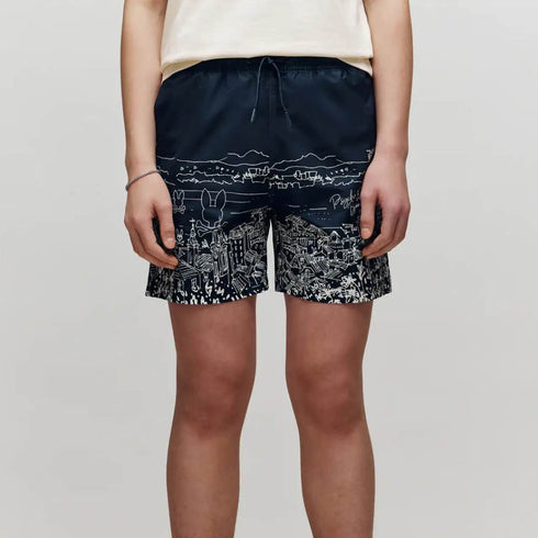 PANTALONETA AZUL NAXONS PSYCHO BUNNY KIDS