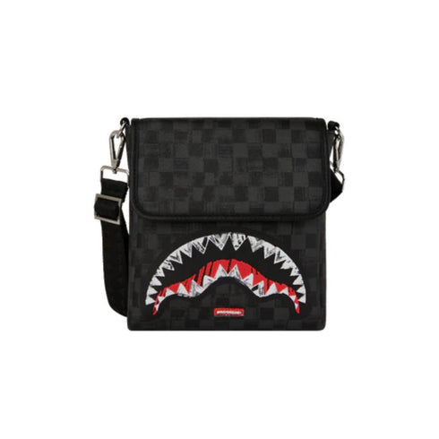 BOLSO DE MANO NEGRO SCRIBBLE SHARK SPRAYGROUND