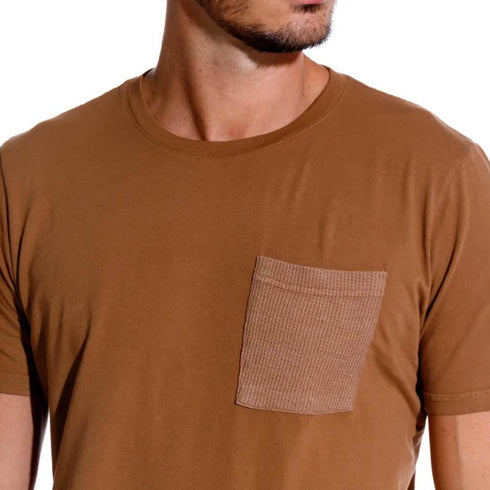 CAMISETA MARRON LE MONARQE GIRBAUD