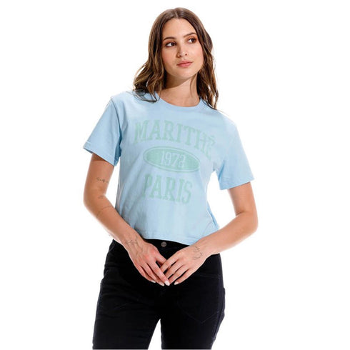 CAMISETA AZUL CLARA GIRBAUD