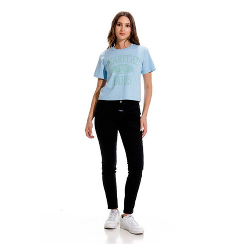 CAMISETA AZUL CLARA GIRBAUD