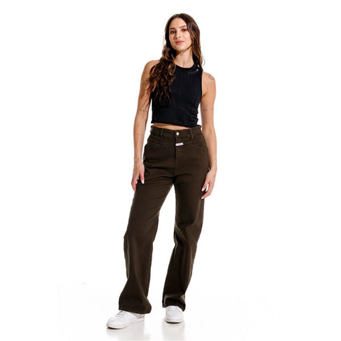 JEAN VERDE MILITAR AURORA GIRBAUD