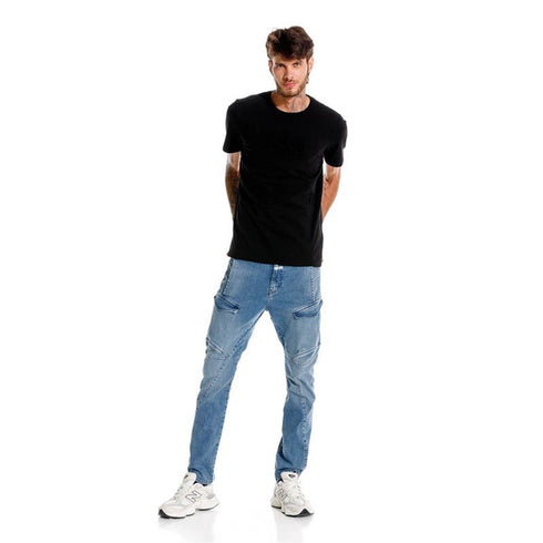 SHORT AZUL PURS GIRBAUD