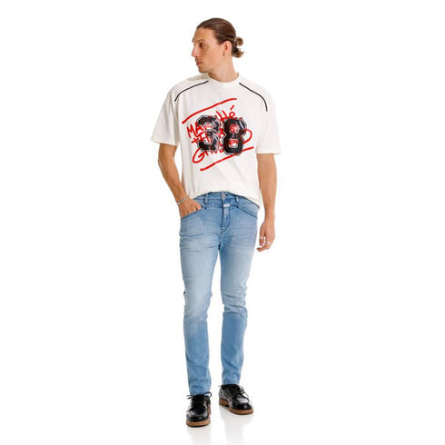 JEAN AZUL PEDAL PUSHER GIRBAUD