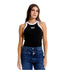 CROP TOP NEGRO STELLA GIRBAUD