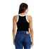 CROP TOP NEGRO STELLA GIRBAUD