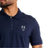POLO AZUL OSCURO ZIP ZOP GIRBAUD