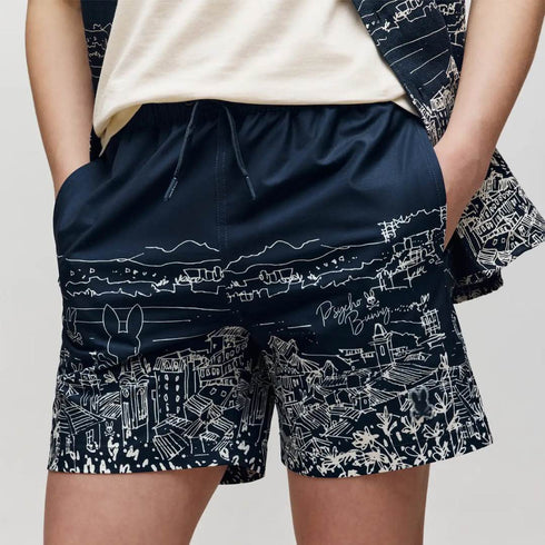 PANTALONETA AZUL NAXONS PSYCHO BUNNY KIDS