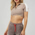 CROP TOP TAUPE LUMINOSA CLEMONT