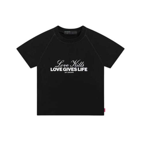 CROP TOP NEGRO CRASH HAZE AP CROWN