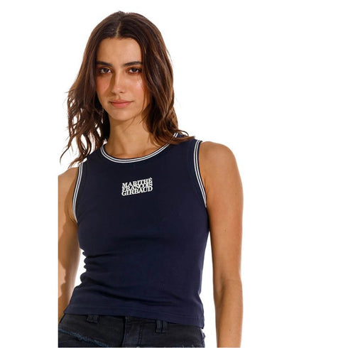CAMISETA AZUL OSCURO STELLA GIRBAUD