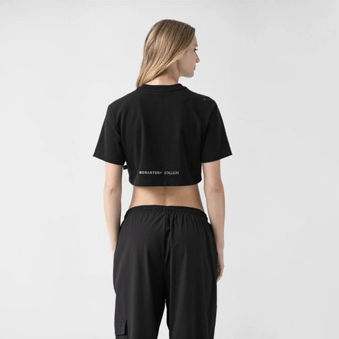 CROP TOP NEGRO HAZEN MONASTERY