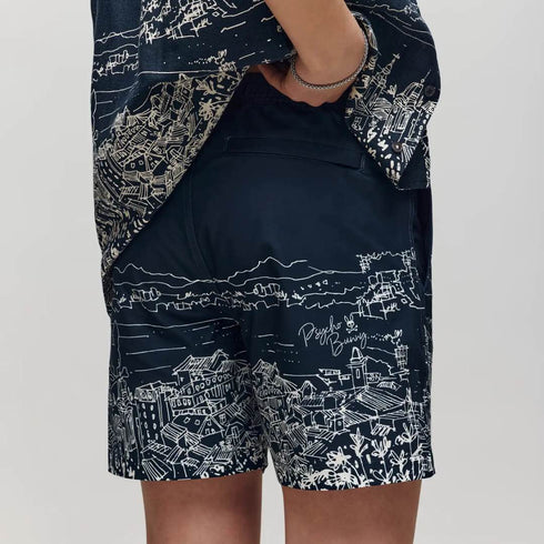 PANTALONETA AZUL NAXONS PSYCHO BUNNY KIDS