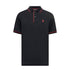 POLO NEGRO CLEMENT PSYCHO BUNNY