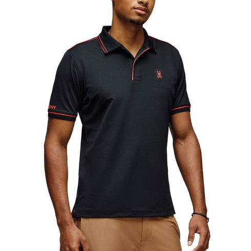 POLO NEGRO CLEMENT PSYCHO BUNNY