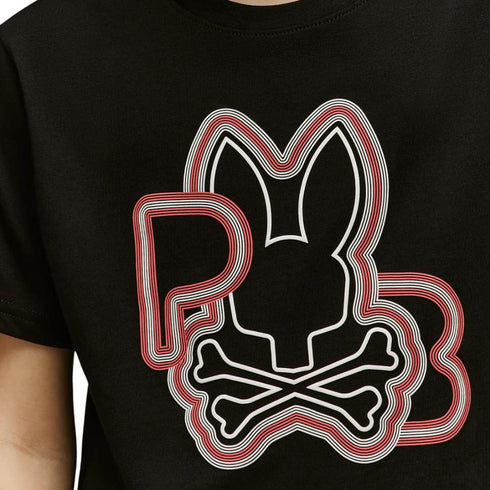CAMISETA NEGRA CARLO PSYCHO BUNNY KIDS