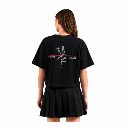 CROP TOP NEGRO SPINE AP CROWN
