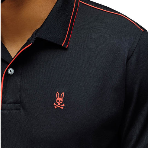 POLO NEGRO CLEMENT PSYCHO BUNNY