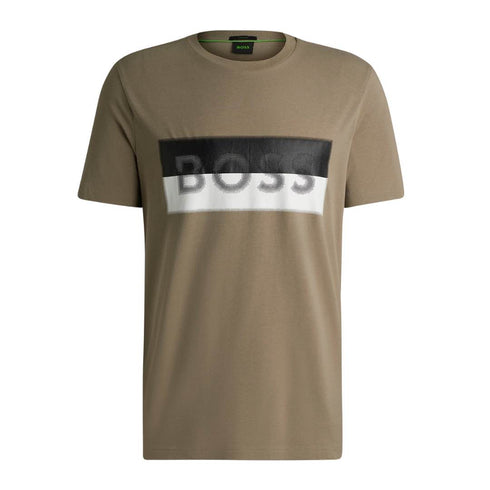 CAMISETA MARRÓN TEE 9 BOSS