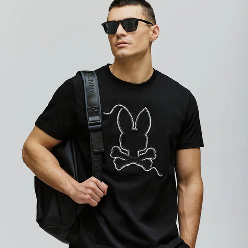 CAMISETA NEGRA CYRUS PSYCHO BUNNY