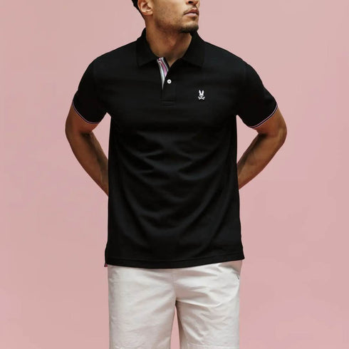 POLO NEGRO CLÁSICO PSYCHO BUNNY