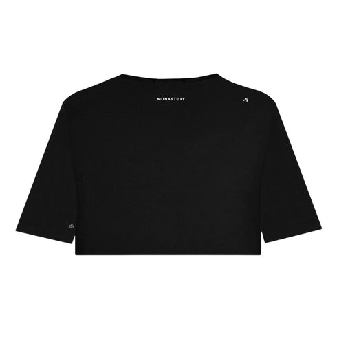 CROP TOP NEGRO CANELA MONASTERY