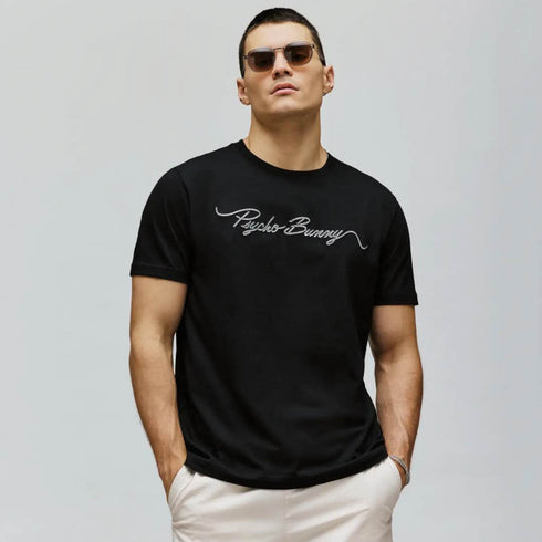 CAMISETA NEGRA CYRUS PSYCHO BUNNY