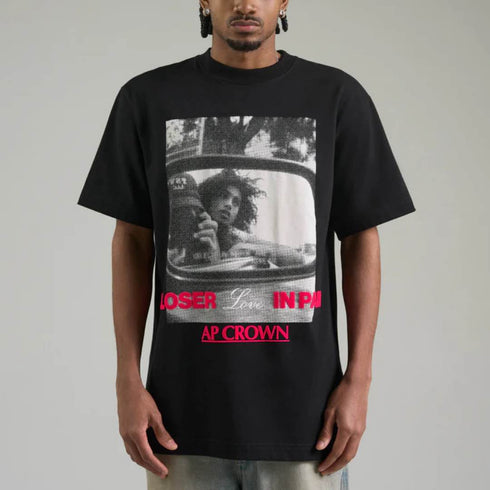 CAMISETA NEGRA PHOTO AP CROWN