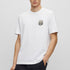 CAMISETA BLANCA TEGLITCH LOGO BOSS