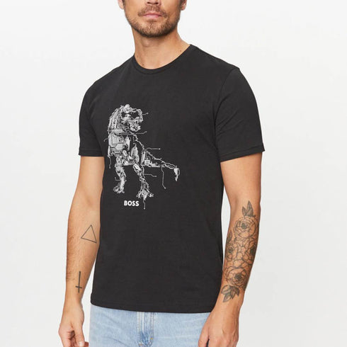 CAMISETA NEGRA TEE RASSIC BOSS