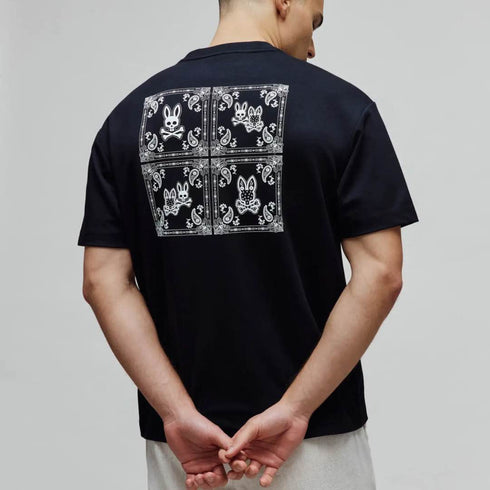 CAMISETA NEGRA LUKE PSYCHO BUNNY