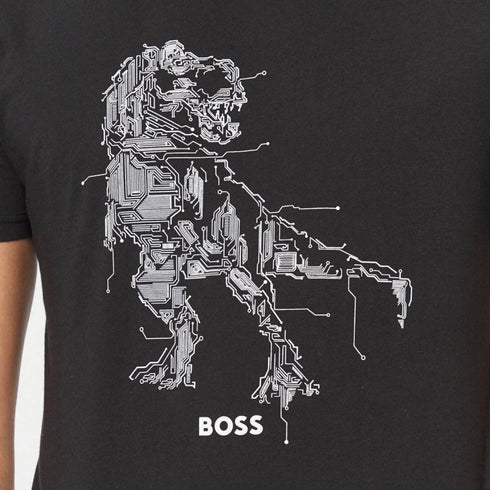 CAMISETA NEGRA TEE RASSIC BOSS