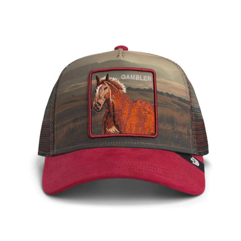 GORRA ROJA GAMBLER GOORIN BROS