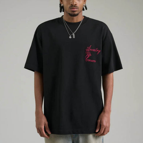 CAMISETA NEGRA VELVET AP CROWN