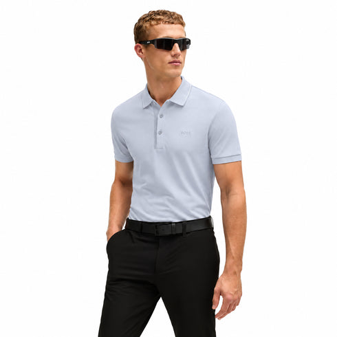 POLO CELESTE PAULE BOSS