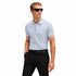 POLO CELESTE PAULE BOSS