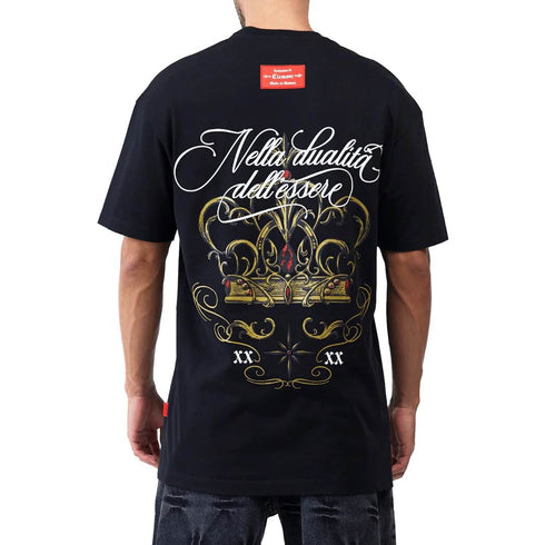 CAMISETA NEGRA FILIGRANA CLEMONT