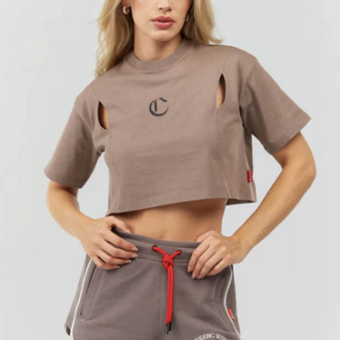 CROP TOP MARRÓN ARMONIOSO CLEMONT