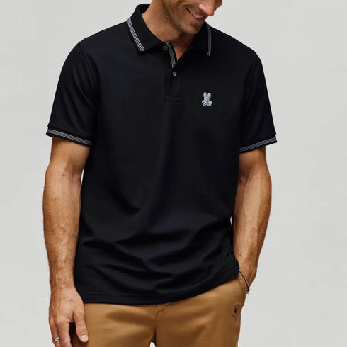 POLO NEGRO HART PSYCHO BUNNY