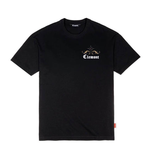 CAMISETA NEGRA FILIGRANA CLEMONT