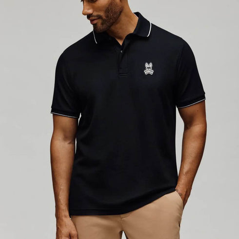 POLO NEGRO MARLON PSYCHO BUNNY
