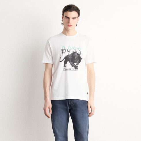 CAMISETA BLANCA TEE PANTERA BOSS