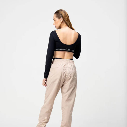 CROP TOP NEGRO BREW AP CROWN