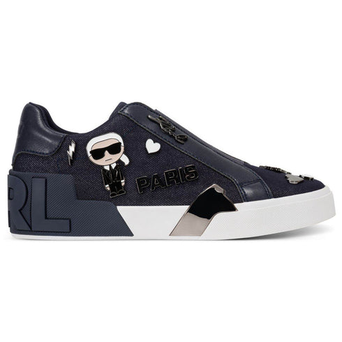 TENIS AZULES MASIVE SLIP ON KARL LAGERFELD