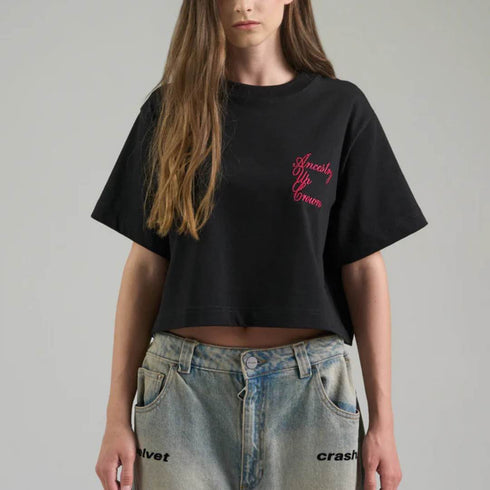 CROP TOP NEGRO CRASH AP CROWN
