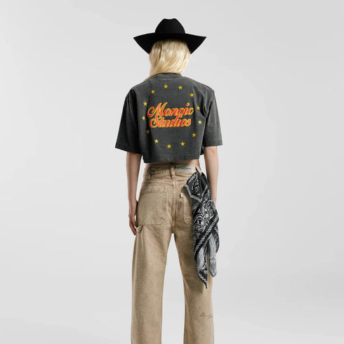 CROP TOP GRIS RODEO MONOIC